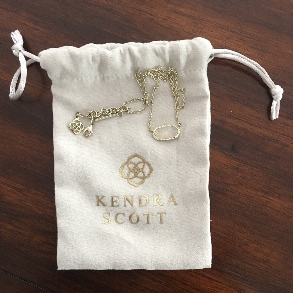 Kendra Scott Elisa Iridescent Drusy necklace